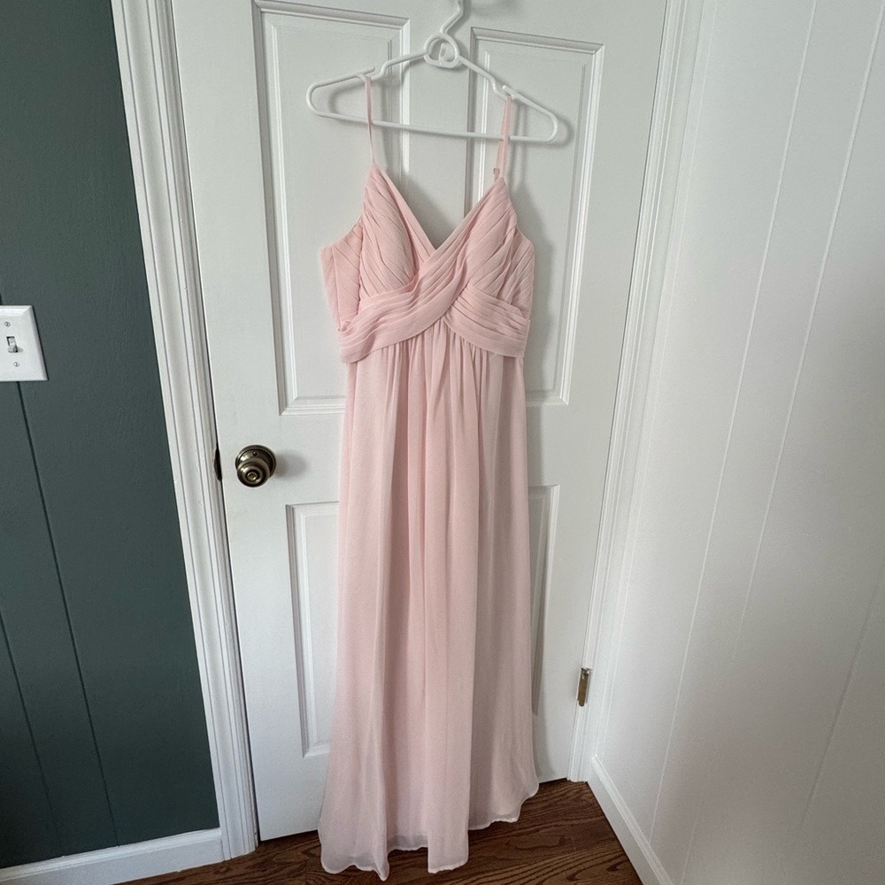 Azazie Blush Pink Maxi Dress